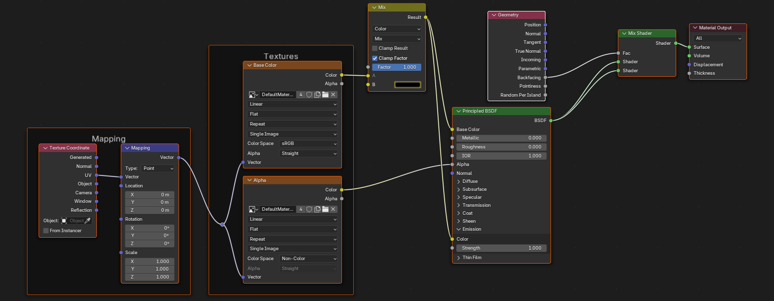 Image of a shader node for the ring effects around the wireframe memeory card.